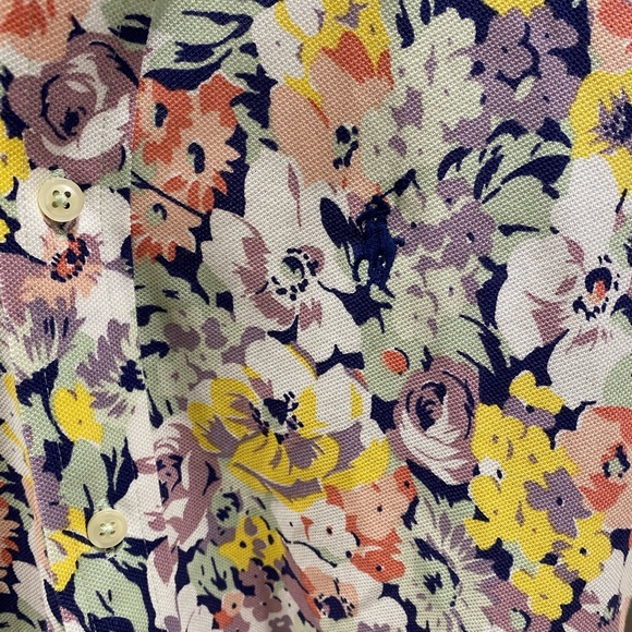 Brand new polo ralph lauren women Button Down floral shirt size xs retail $128 - Picture 3 of 5